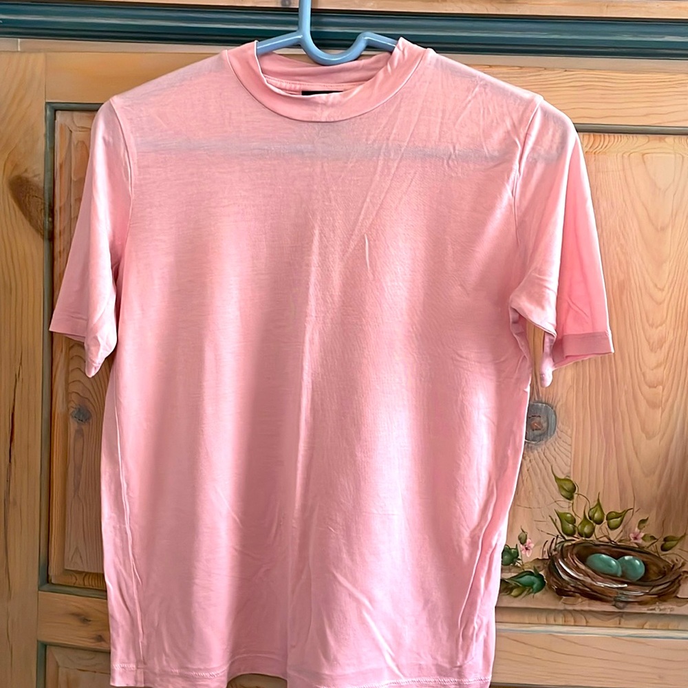 J. Crew Pink Short Sleeve Tee Casual Cotton